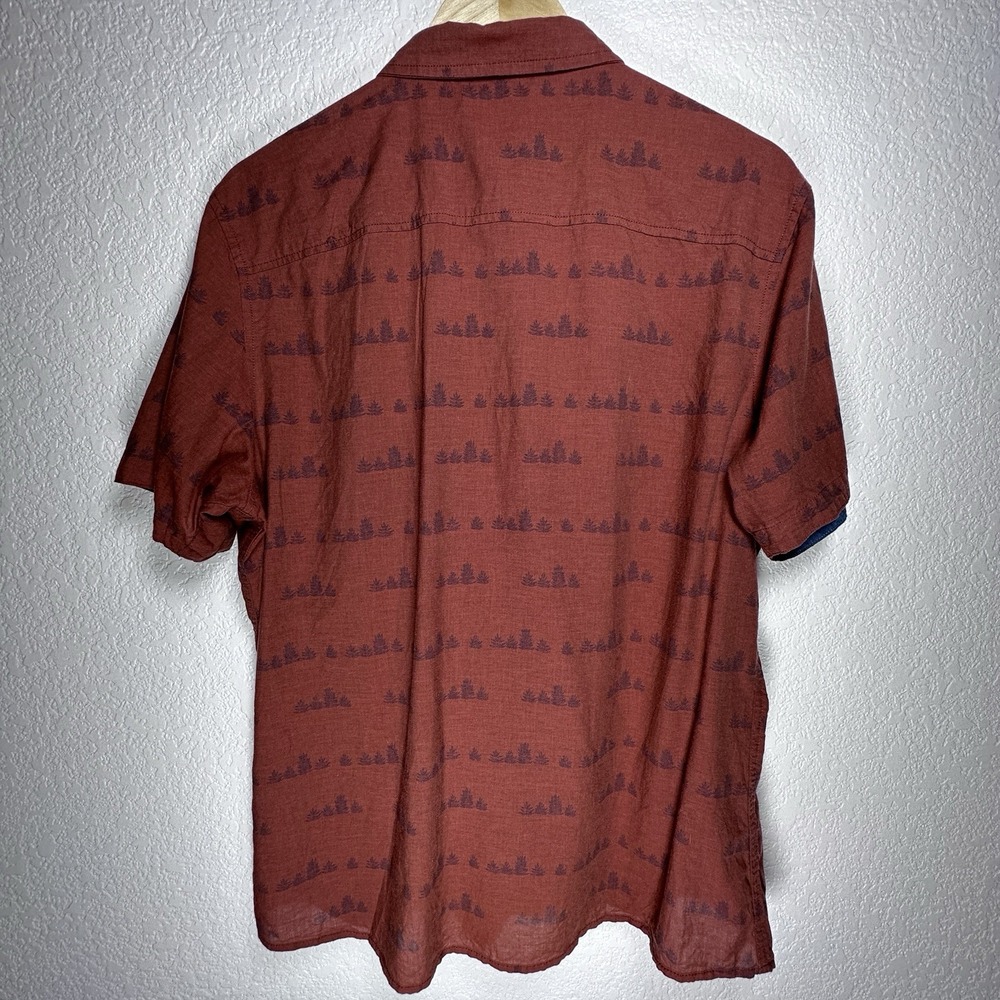 KUHL Thrive Rust Tree 7462 Button Short Sleeve Shirt Hiking Lightweight‎ Medium - Picture 7 of 13